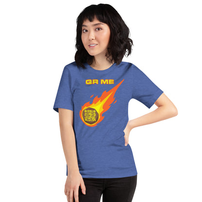 Galactic Gear: Personalized QR Code Unisex T-Shirt