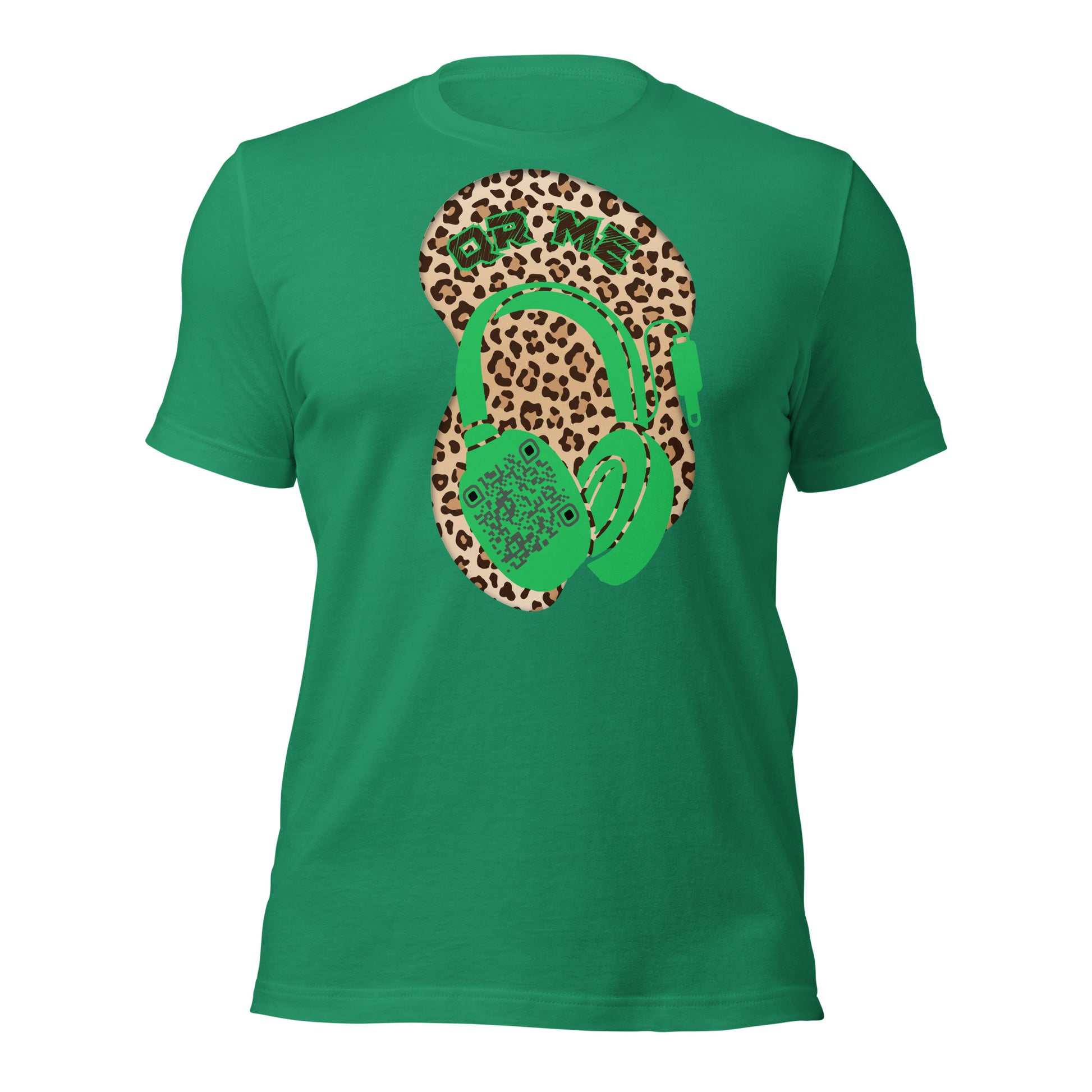 Leopard Print QR Code T-Shirt – Share Your Music Wildly