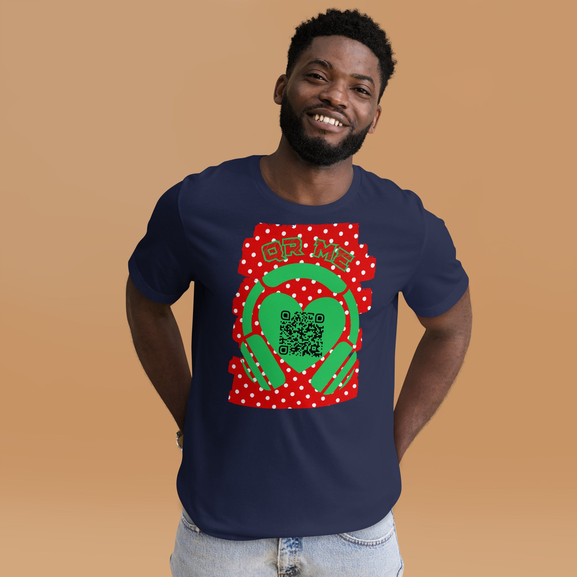 R&B QR Code T-shirt – Share Your Spotify Playlists