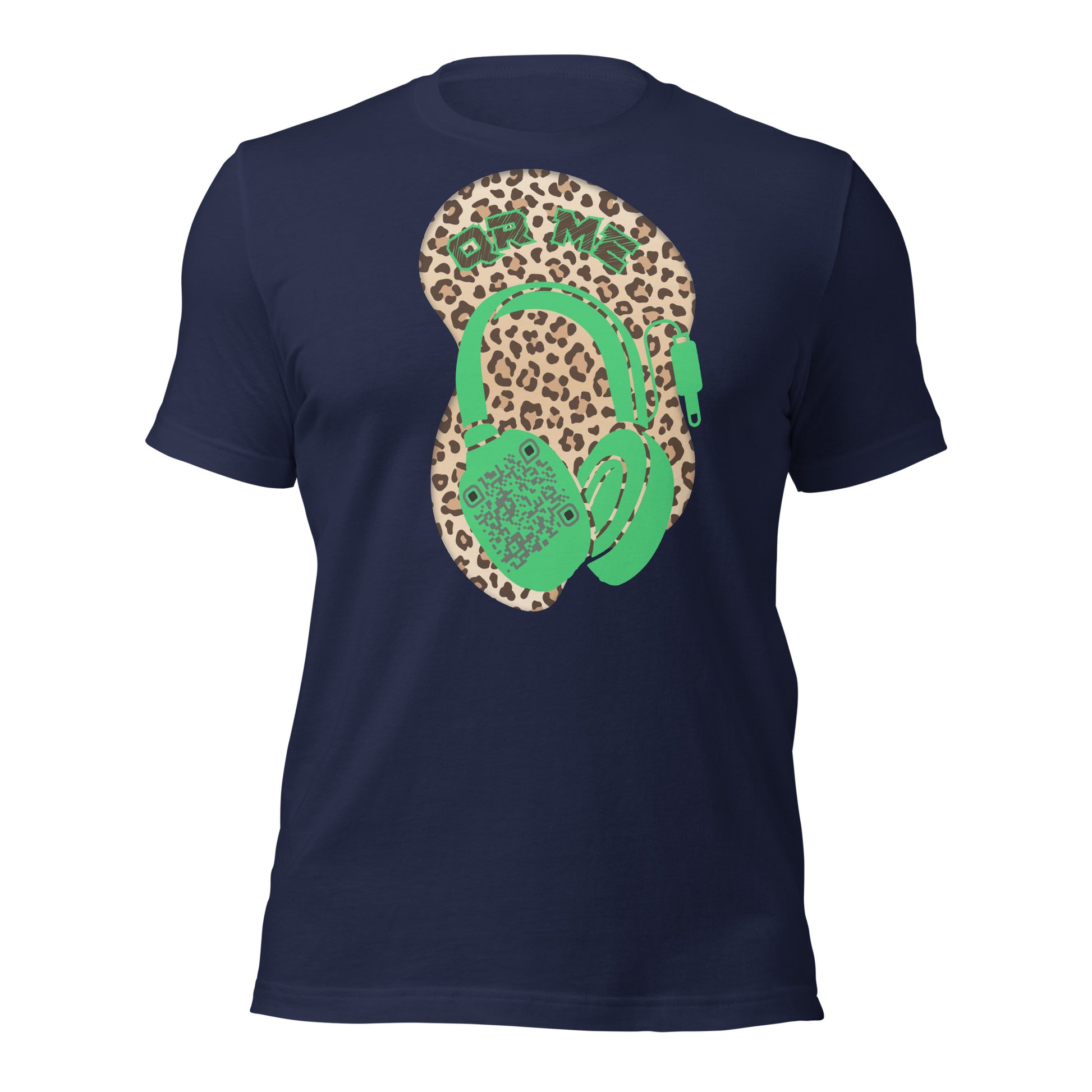 Leopard Print QR Code T-Shirt – Share Your Music Wildly