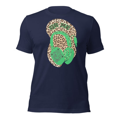 Leopard Print QR Code T-Shirt – Share Your Music Wildly