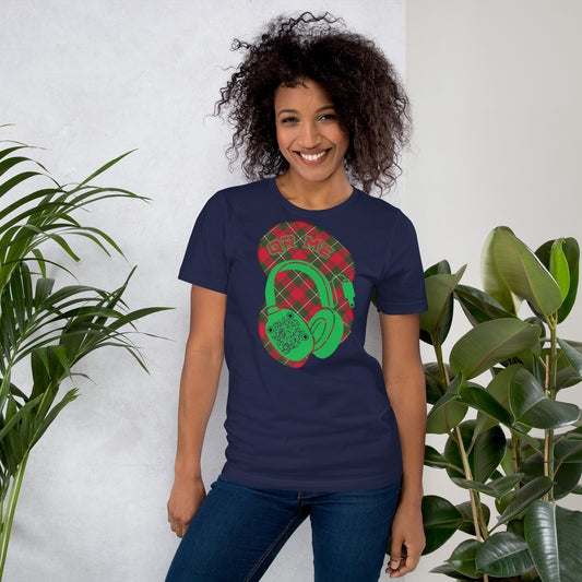 Tartan QR Code T-Shirt – Share Your Music with Timeless Style