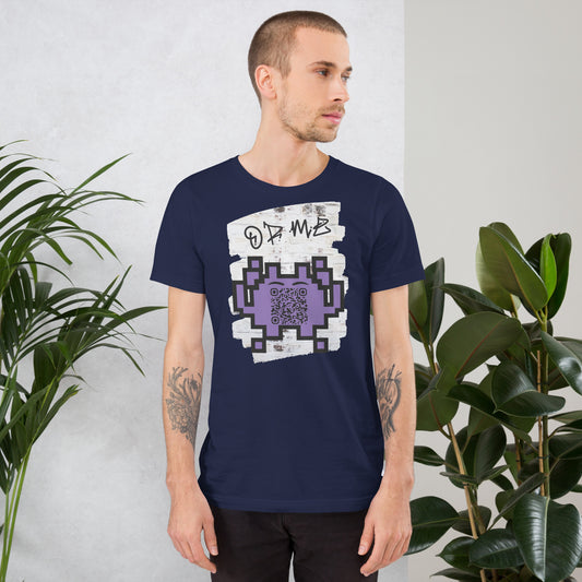 Graffiti Wall Alien QR Code T-Shirt – For Gamers and YouTubers