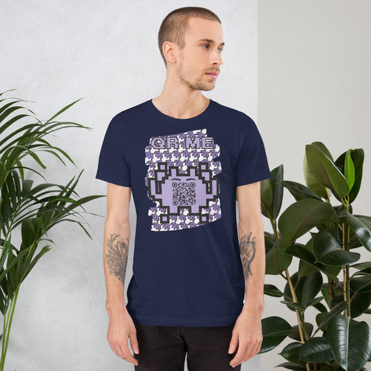 Purple Alien QR Code T-Shirt – For Gamers and YouTubers