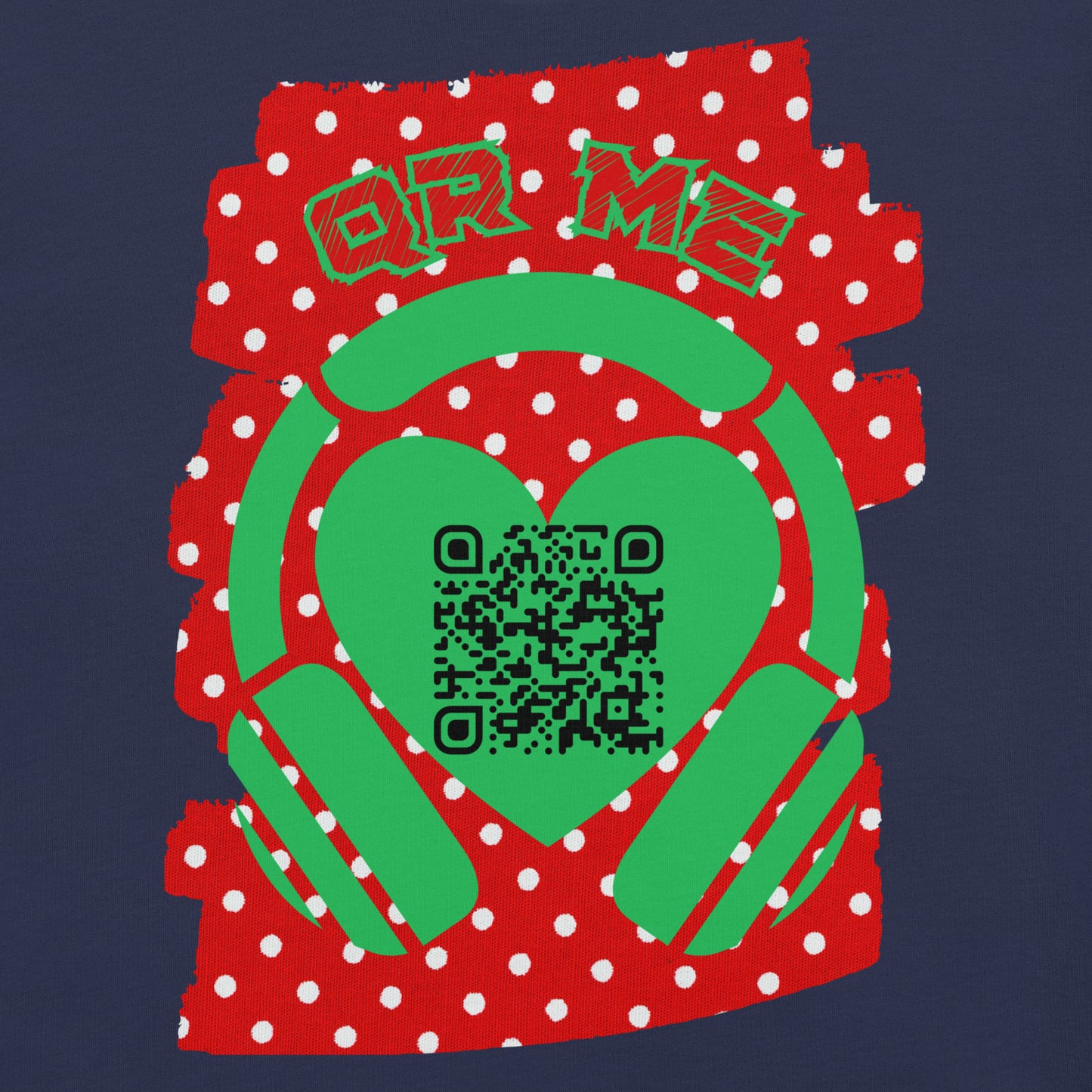 R&B QR Code T-shirt – Share Your Spotify Playlists