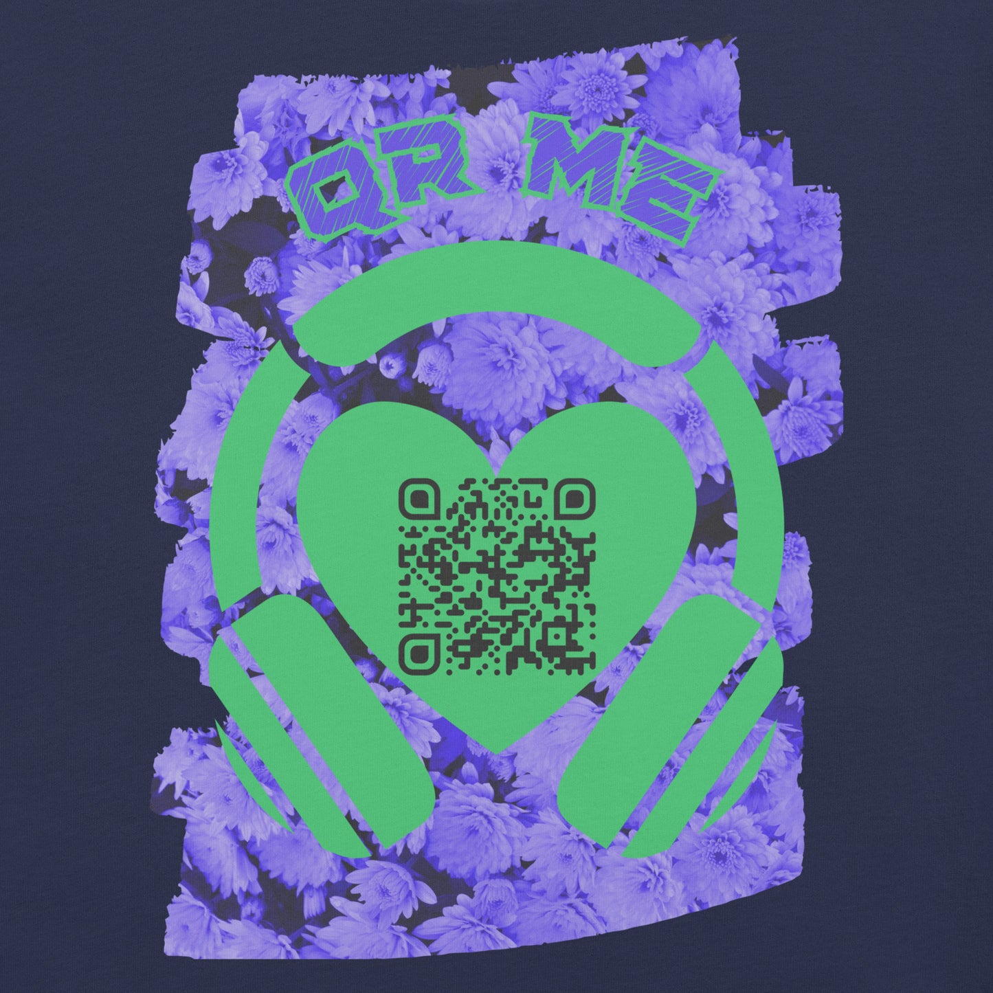 Fruits Music QR Code T-shirt – Share Your Spotify Vibes