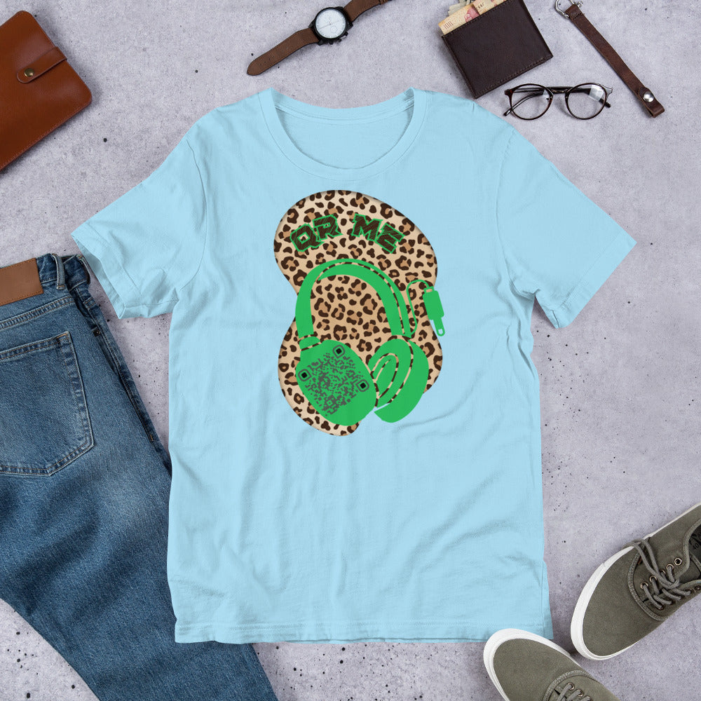 Leopard Print QR Code T-Shirt – Share Your Music Wildly