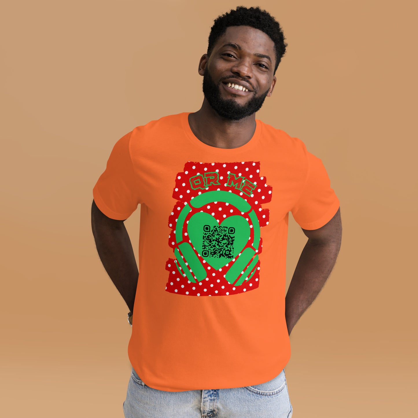 R&B QR Code T-shirt – Share Your Spotify Playlists