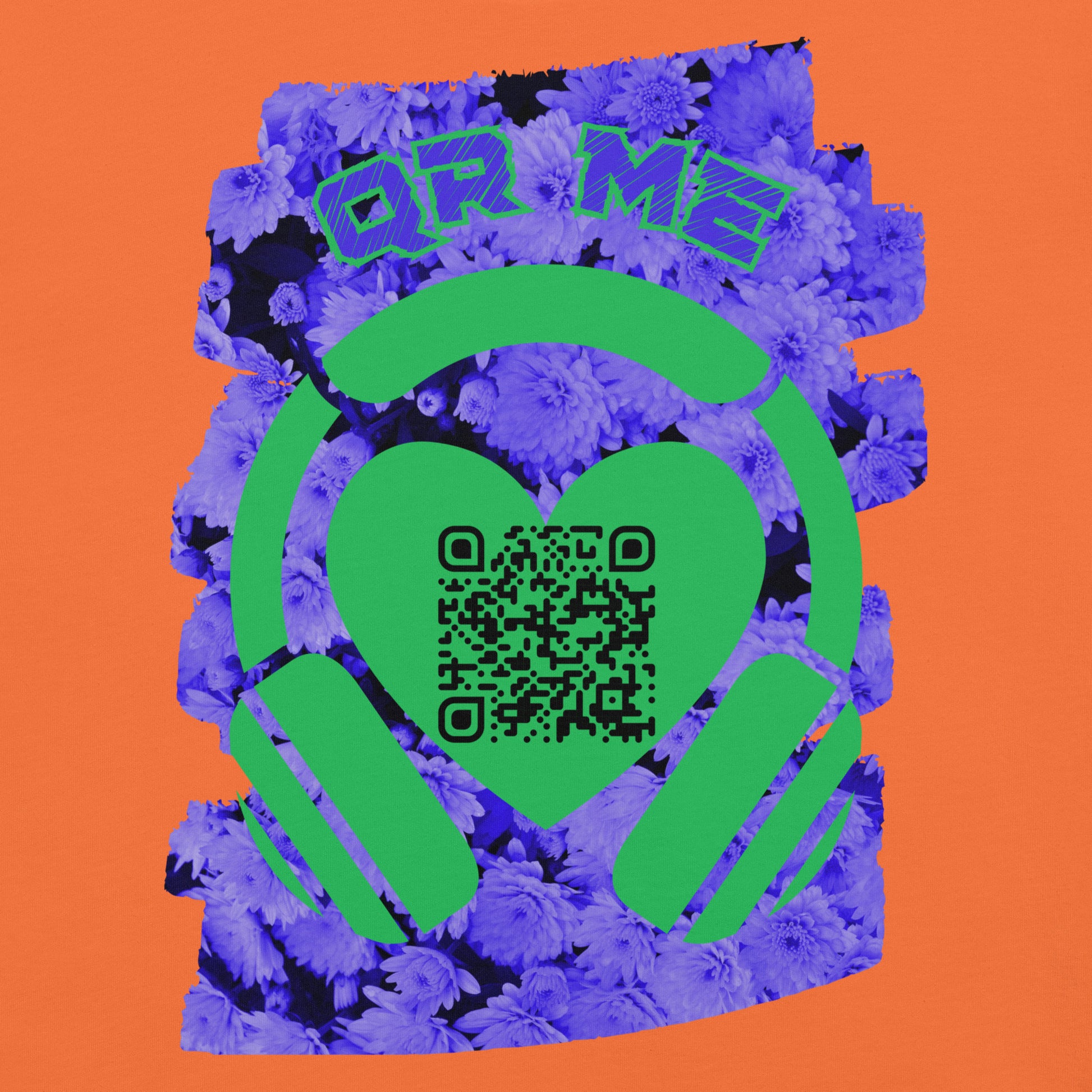 Fruits Music QR Code T-shirt – Share Your Spotify Vibes