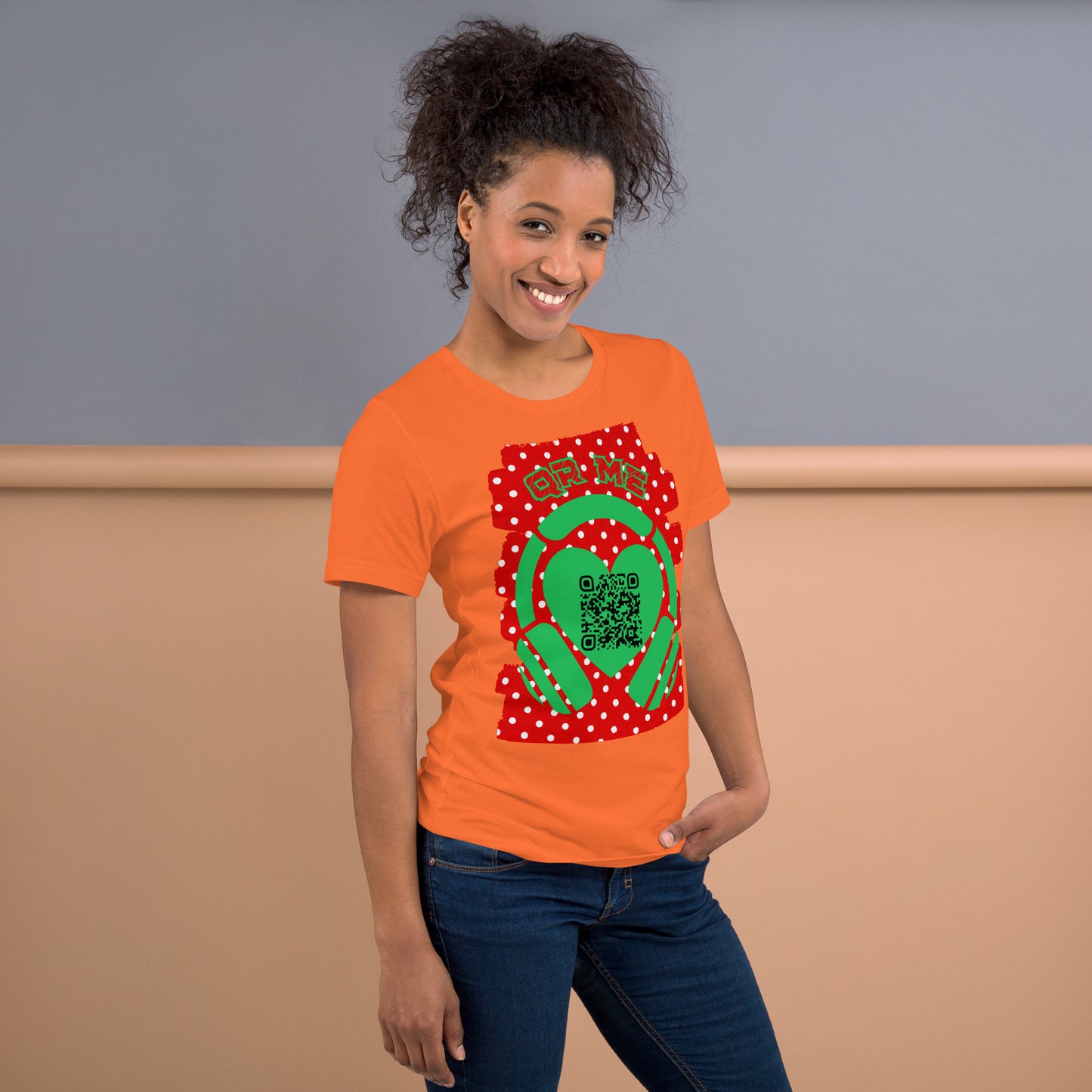 R&B QR Code T-shirt – Share Your Spotify Playlists