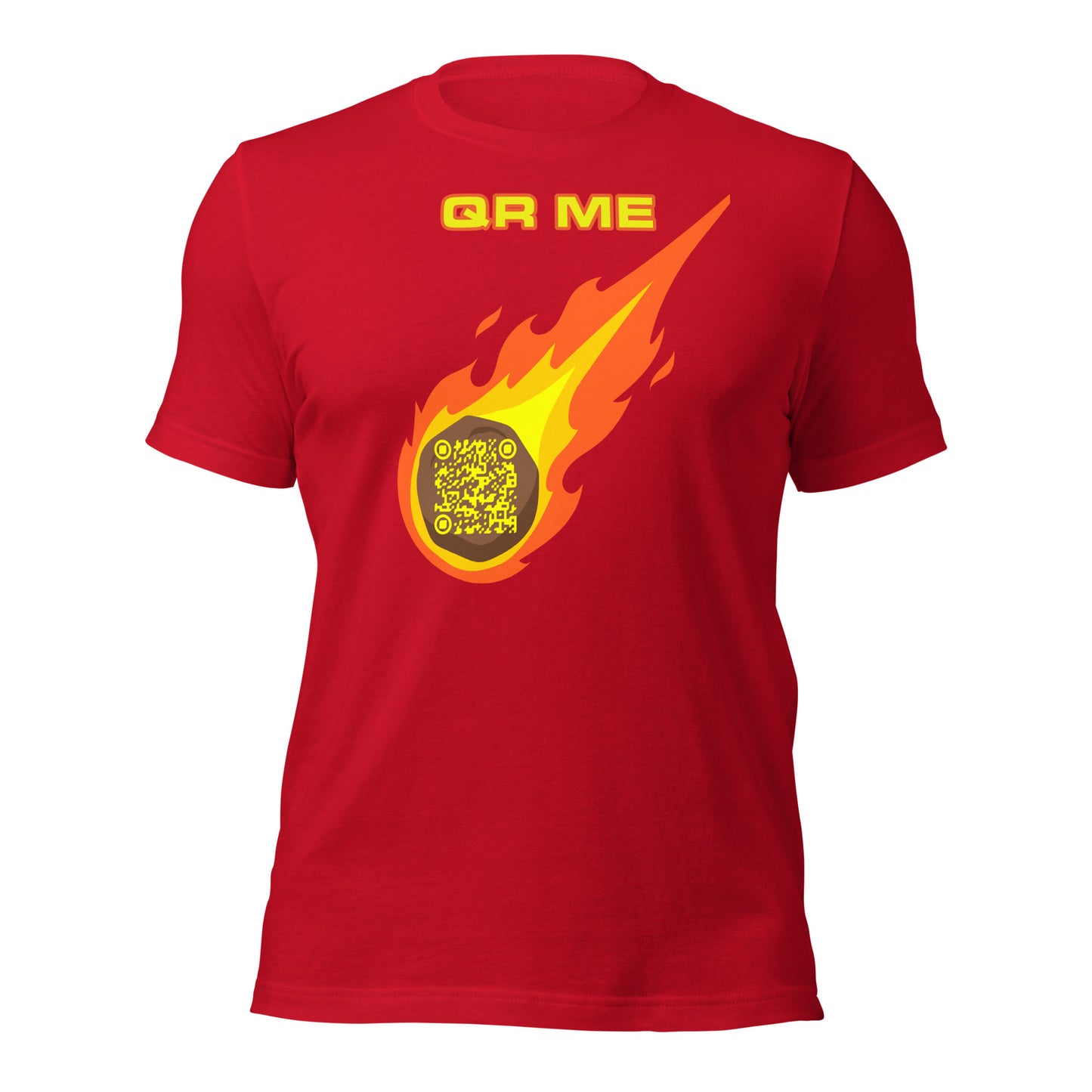 Galactic Gear: Personalized QR Code Unisex T-Shirt