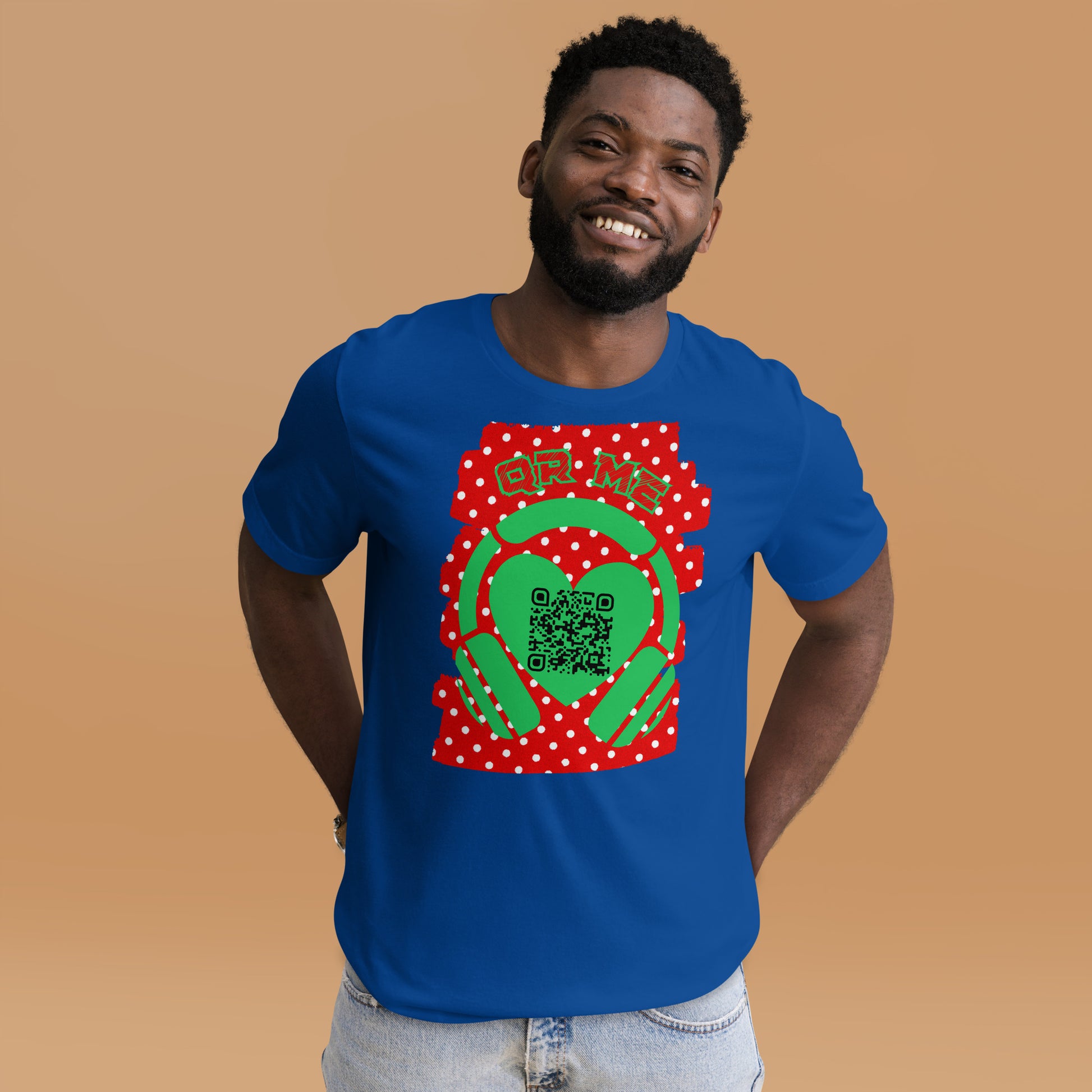 R&B QR Code T-shirt – Share Your Spotify Playlists