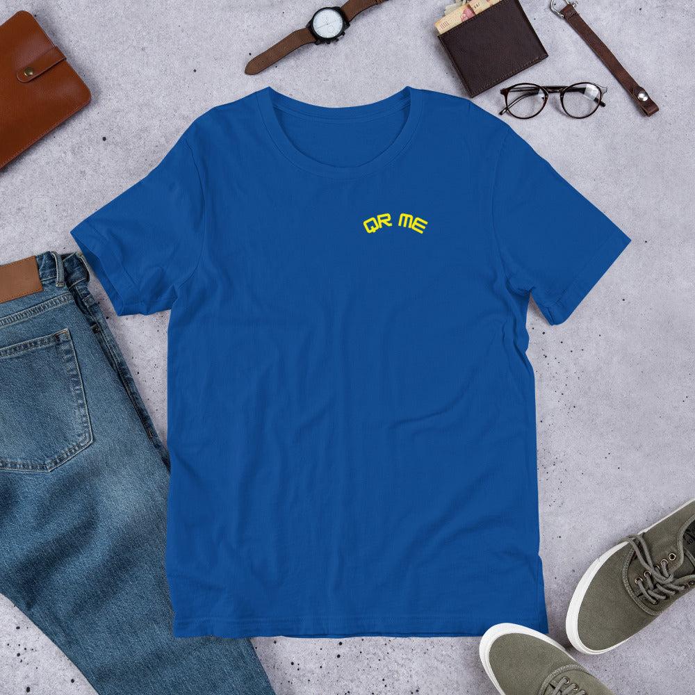 Alien Emoji Personalized QR Code Unisex T-Shirt-QR GEAR STORE