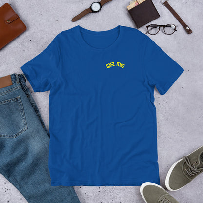 Alien Emoji Personalized QR Code Unisex T-Shirt-QR GEAR STORE