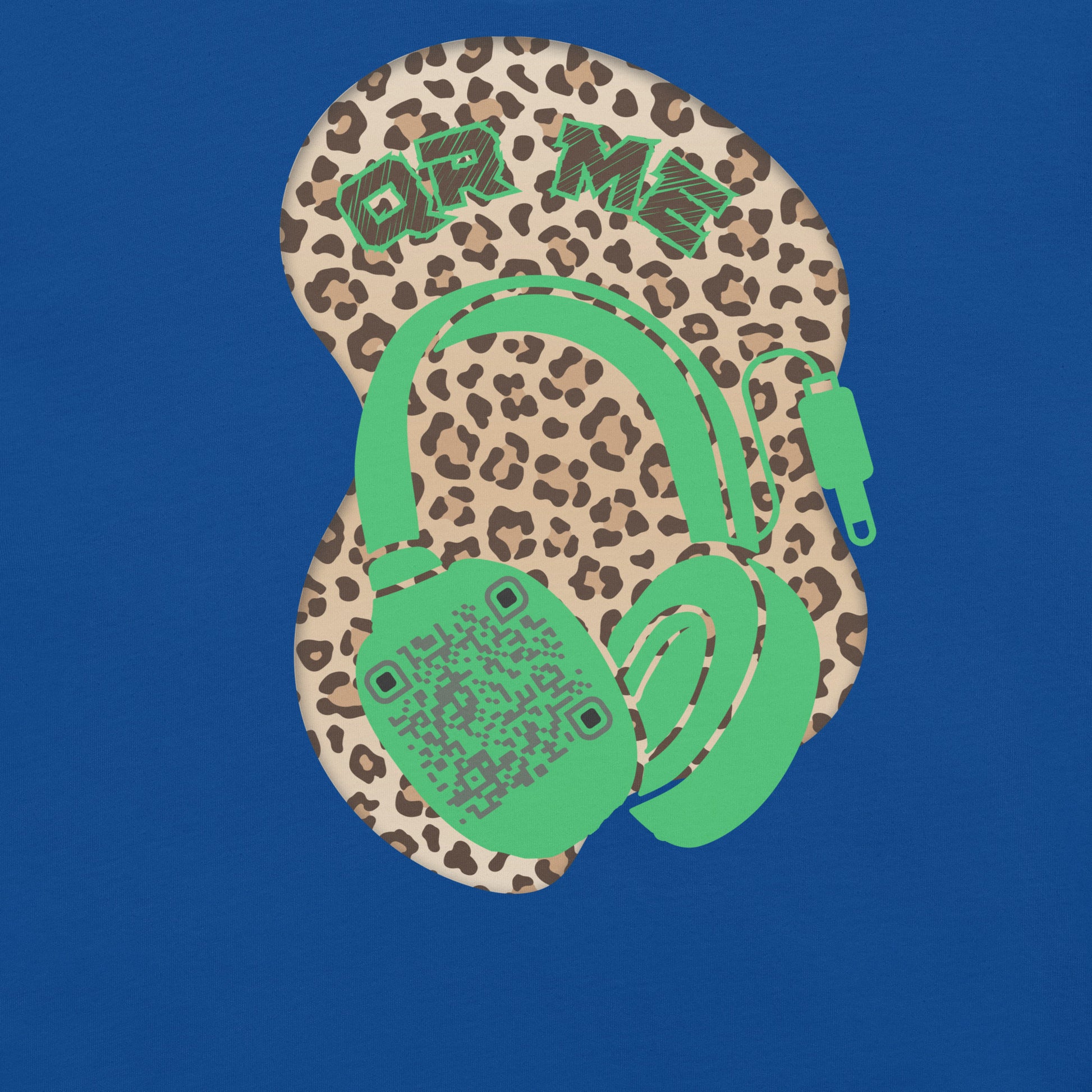 Leopard Print QR Code T-Shirt – Share Your Music Wildly