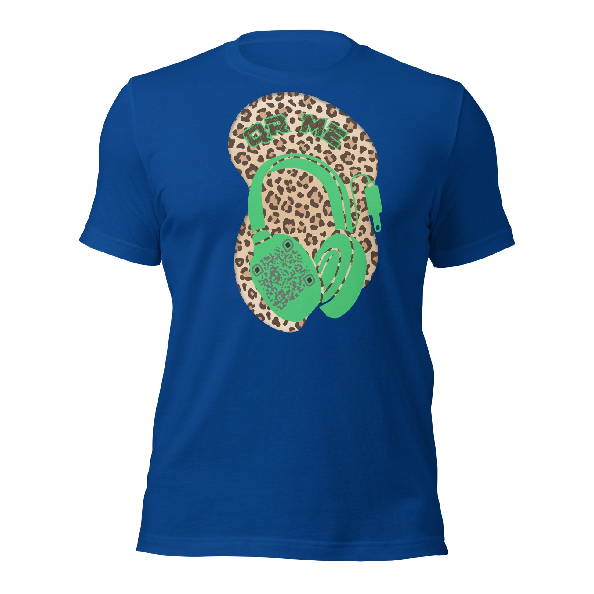Leopard Print QR Code T-Shirt – Share Your Music Wildly