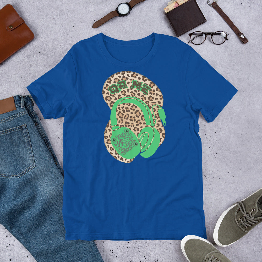Leopard Print QR Code T-Shirt – Share Your Music Wildly