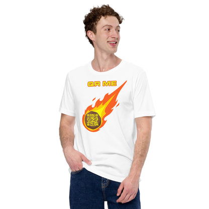 Galactic Gear: Personalized QR Code Unisex T-Shirt