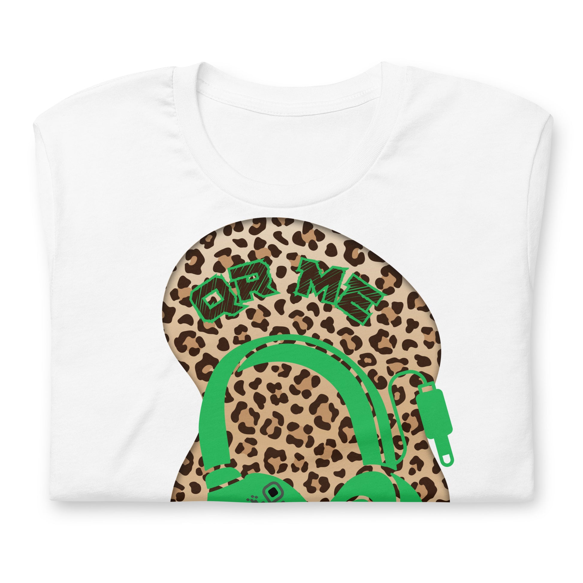 Leopard Print QR Code T-Shirt – Share Your Music Wildly