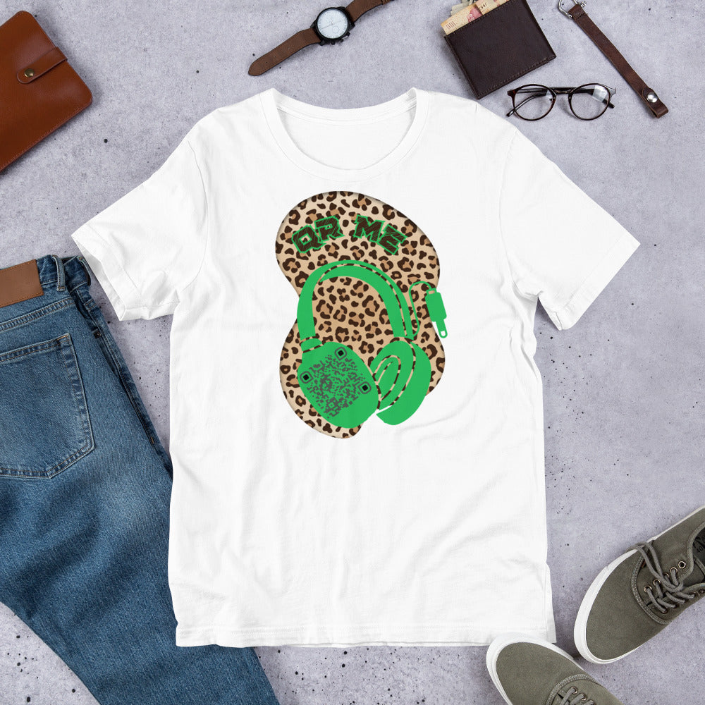 Leopard Print QR Code T-Shirt – Share Your Music Wildly