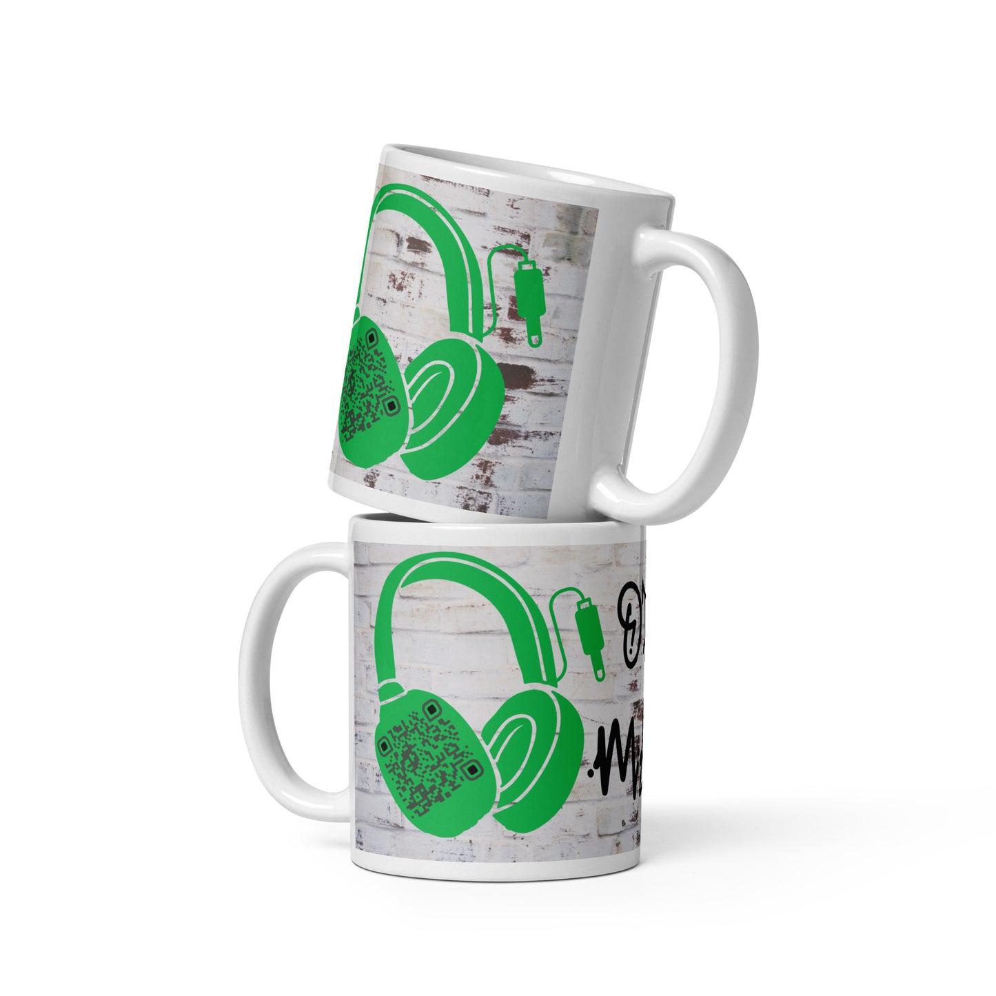 Graffiti Wall Art QR Code Mug – Share Your Music in Style