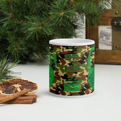 Personalized Camouflage QR Code Mug – Music Sharing Made Easy