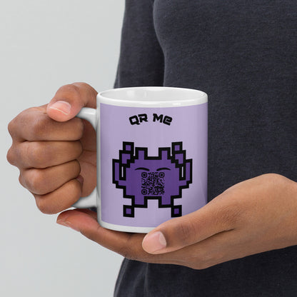 Alien Emoji Personalized QR Code mug-QR GEAR STORE