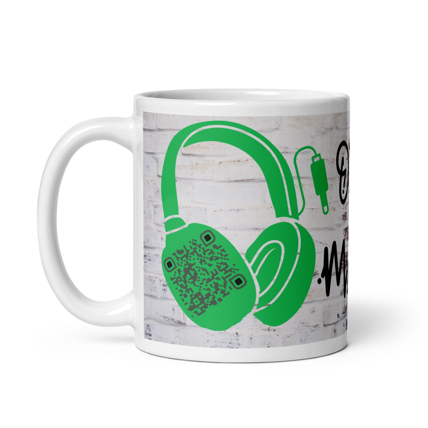 Graffiti Wall Art QR Code Mug – Share Your Music in Style