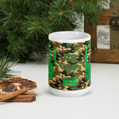 Personalized Camouflage QR Code Mug – Music Sharing Made Easy