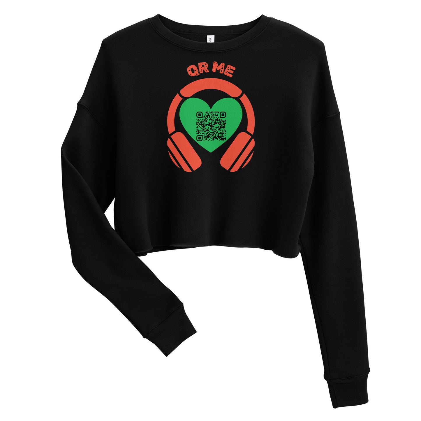 K-Pop Fans Cropped Sweatshirt – Share Music with a QR Code