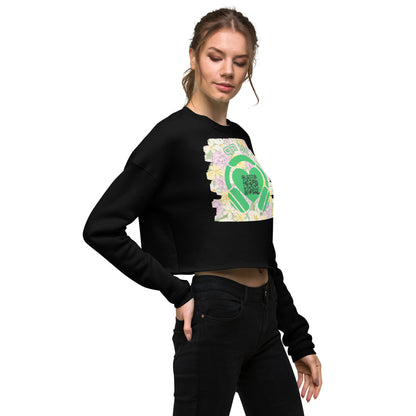 Viva Latino Cropped Sweatshirt – Share Your Spotify Playlist with a QR Code