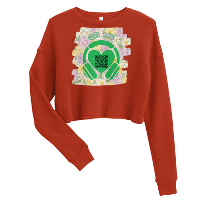 Viva Latino Cropped Sweatshirt – Share Your Spotify Playlist with a QR Code