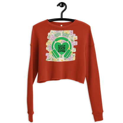 Viva Latino Cropped Sweatshirt – Share Your Spotify Playlist with a QR Code