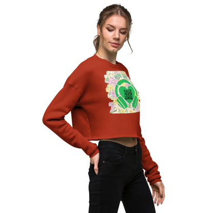 Viva Latino Cropped Sweatshirt – Share Your Spotify Playlist with a QR Code