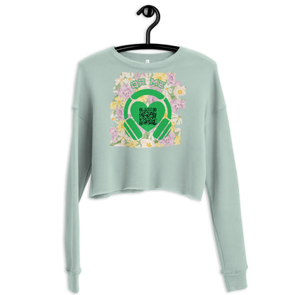 Viva Latino Cropped Sweatshirt – Share Your Spotify Playlist with a QR Code