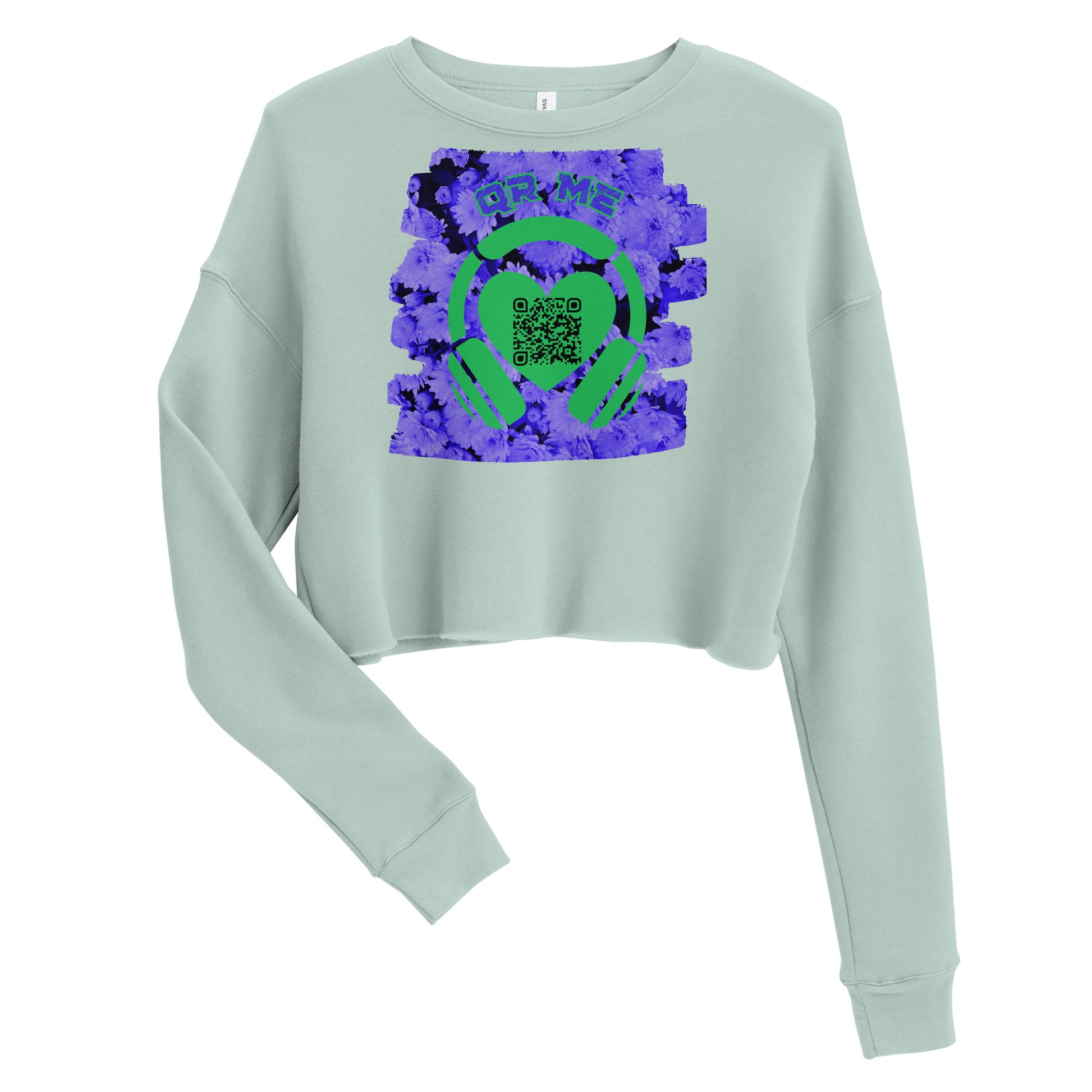 FruitsMusic Cropped Sweatshirt – Share the Top Spotify Playlist with your QR Code