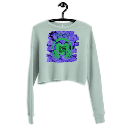 FruitsMusic Cropped Sweatshirt – Share the Top Spotify Playlist with your QR Code