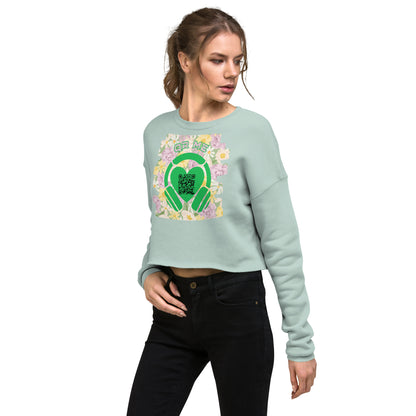 Viva Latino Cropped Sweatshirt – Share Your Spotify Playlist with a QR Code