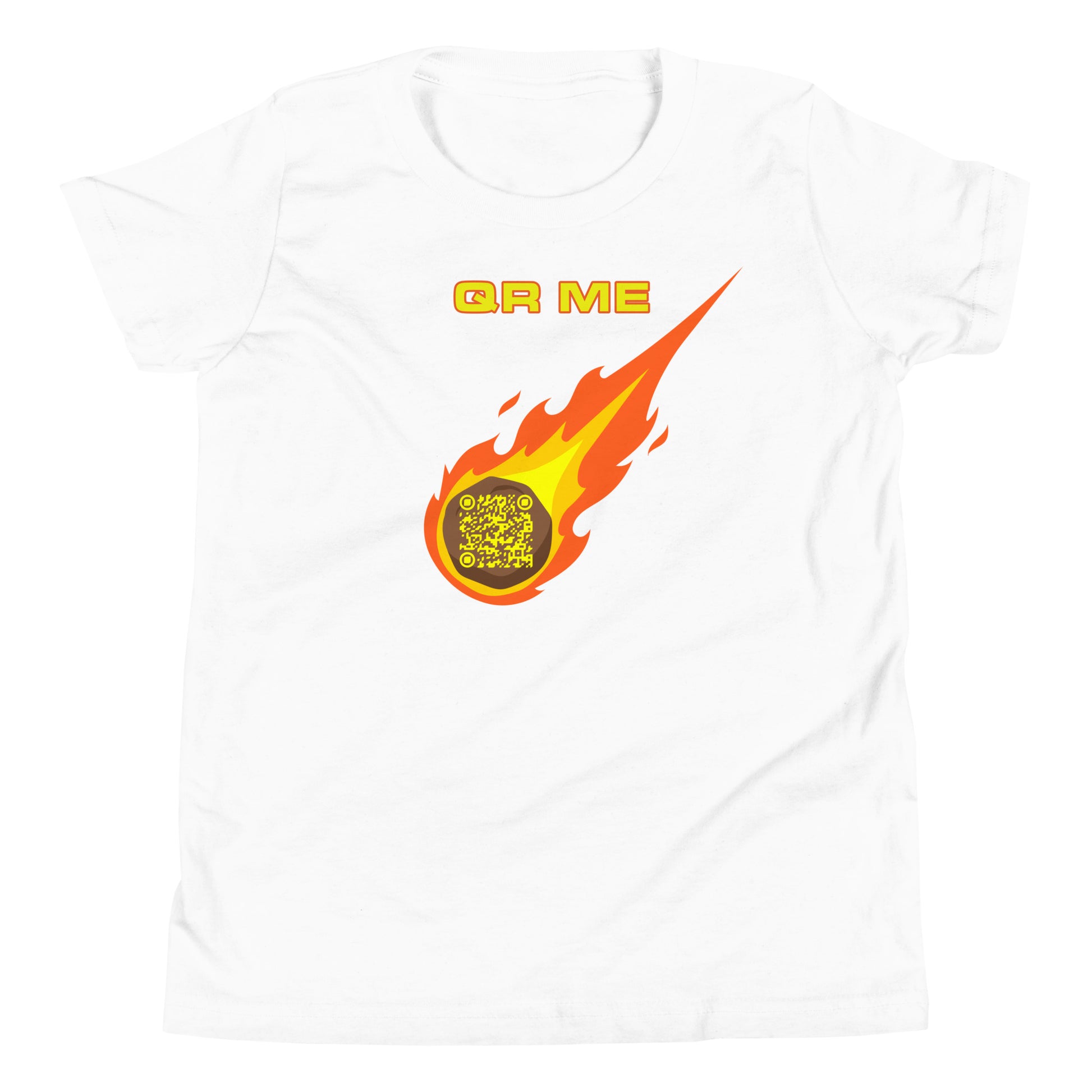 Astro Cool Personalized QR Code Youth T-Shirt-QR GEAR STORE