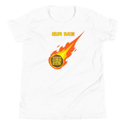 Astro Cool Personalized QR Code Youth T-Shirt-QR GEAR STORE